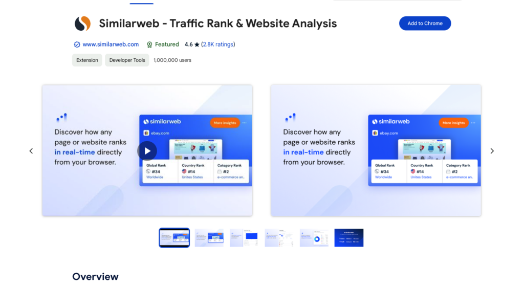 Similarweb - Traffic Rank & Website Analysis