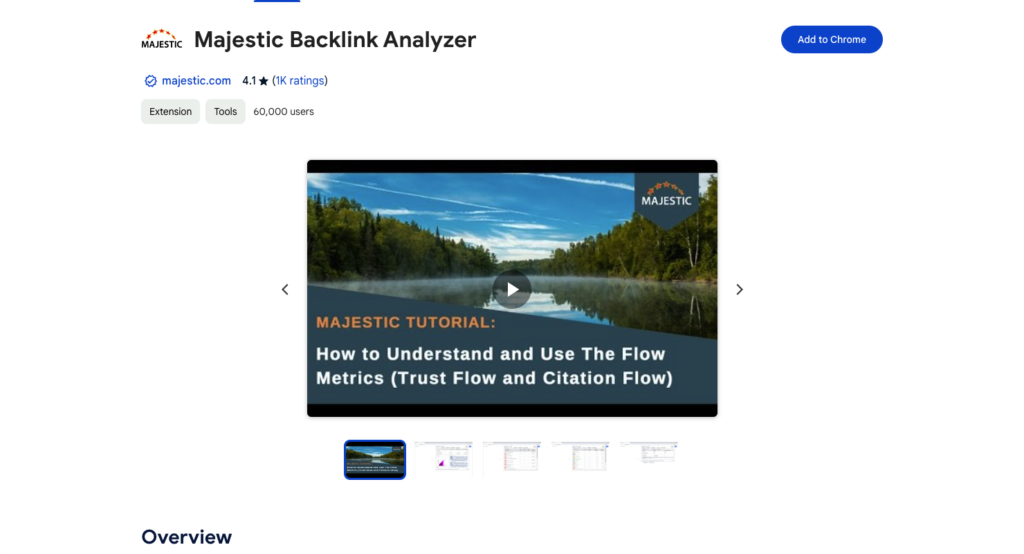 Majestic Backlink Analyser