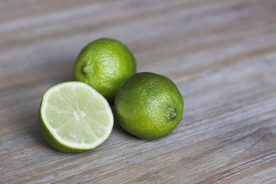 Lime wood with limes on top