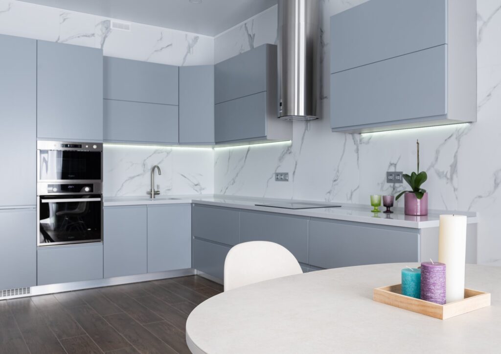 Mid-Light grey kitchen cabinets