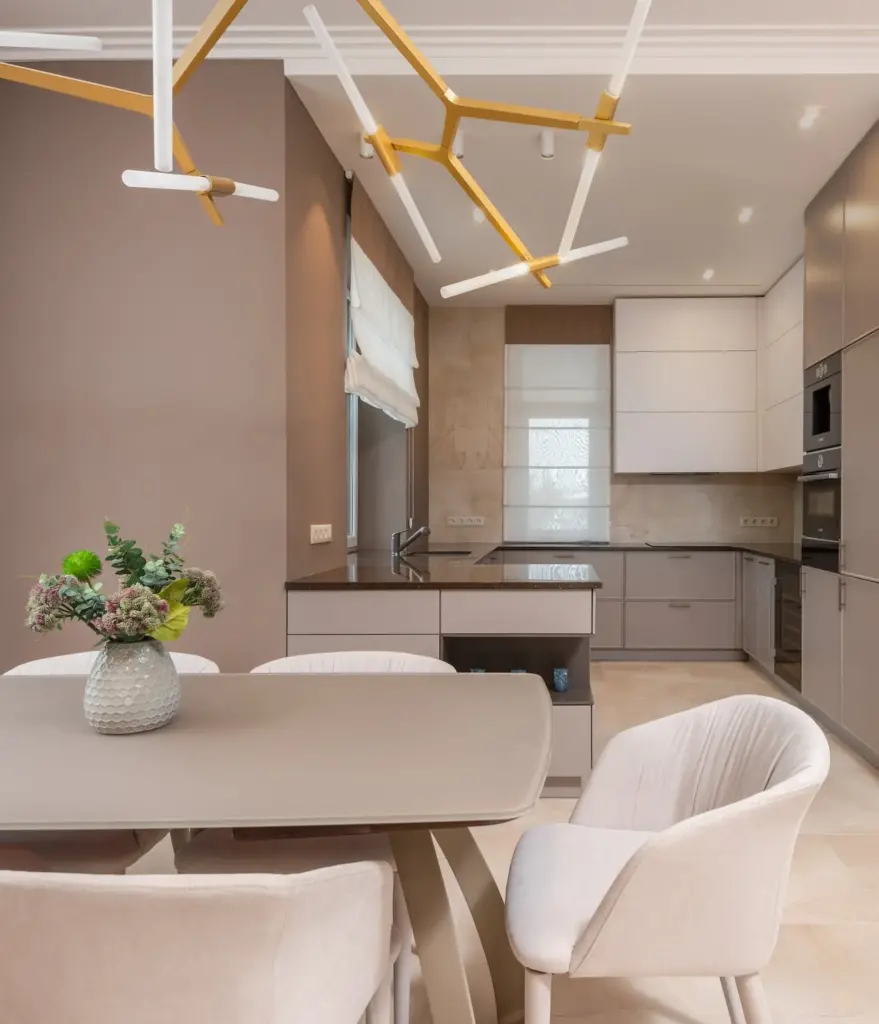 beige off-white kitchen cabinets