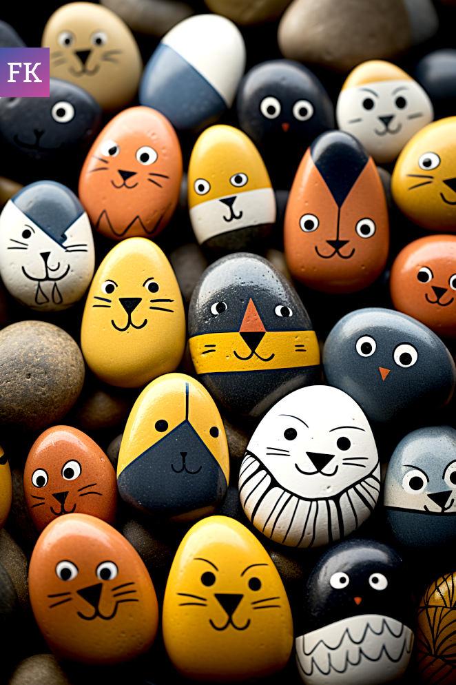 Painted Pebbles illustrate traditional crafts