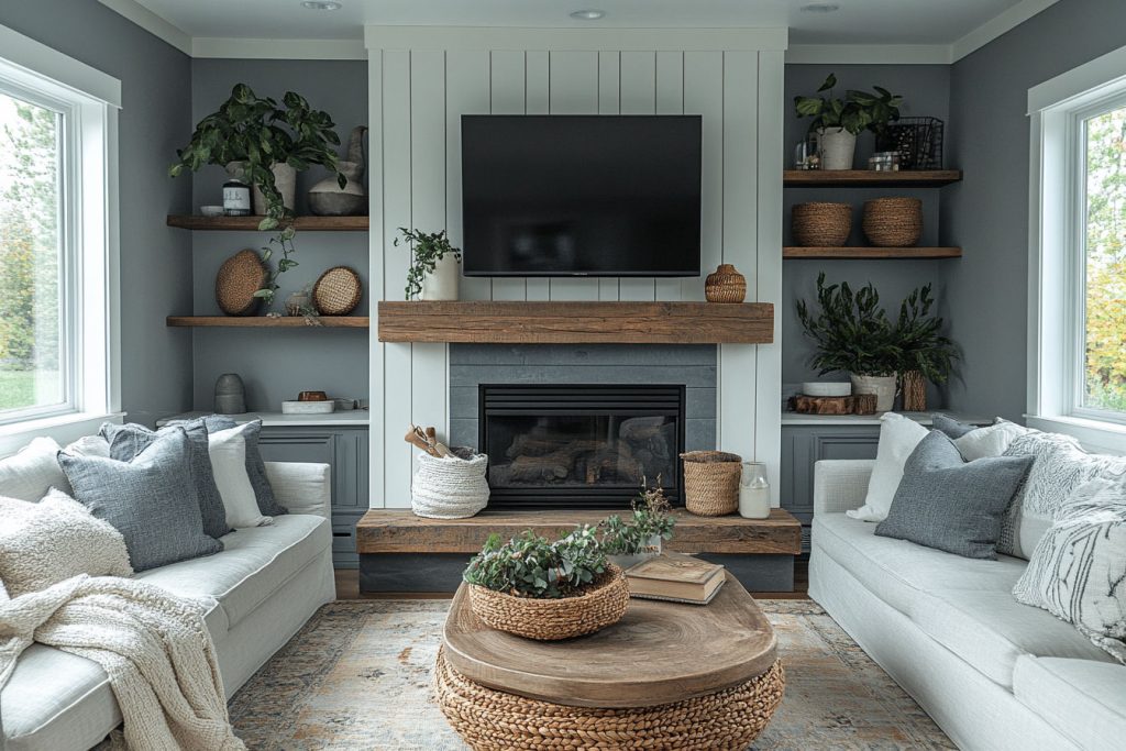 Simple Floating Wooden Shelves