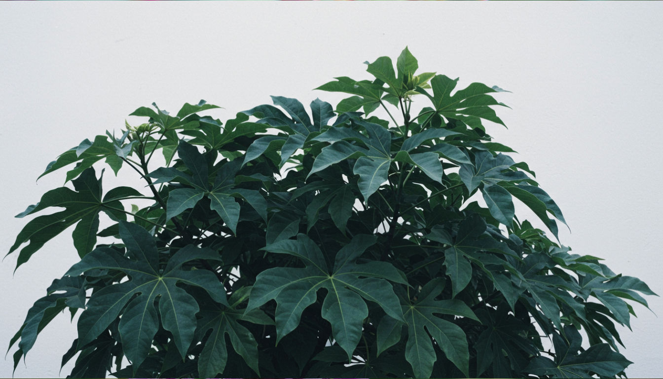 Fatsia japonica (Japanese Aralia) illustration